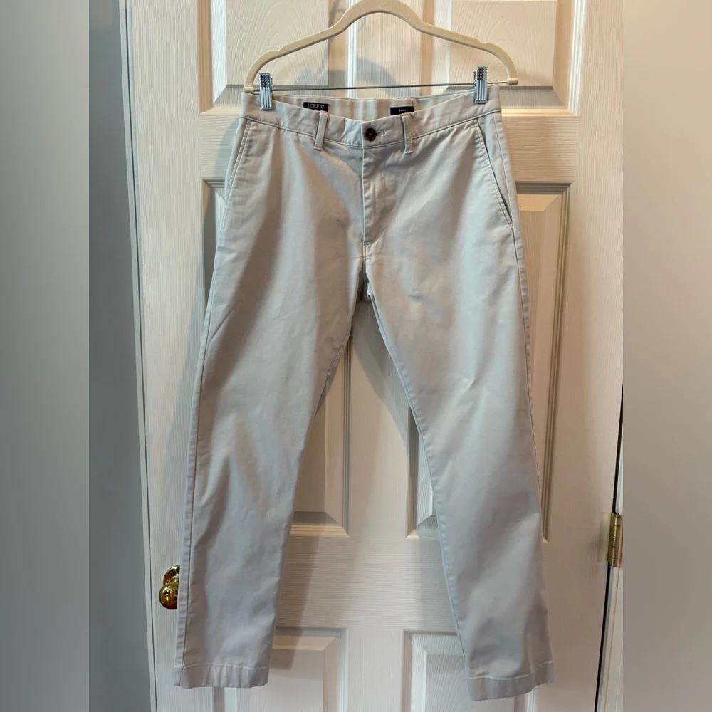 J. Crew Flex Slim Light Khaki Chinos for‎ Men